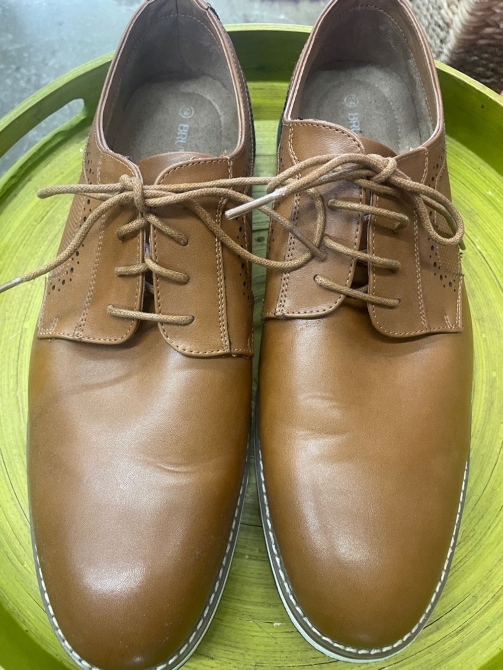 Men's Brown Leather Derby Shoes — Classic Lace-Up Comfort